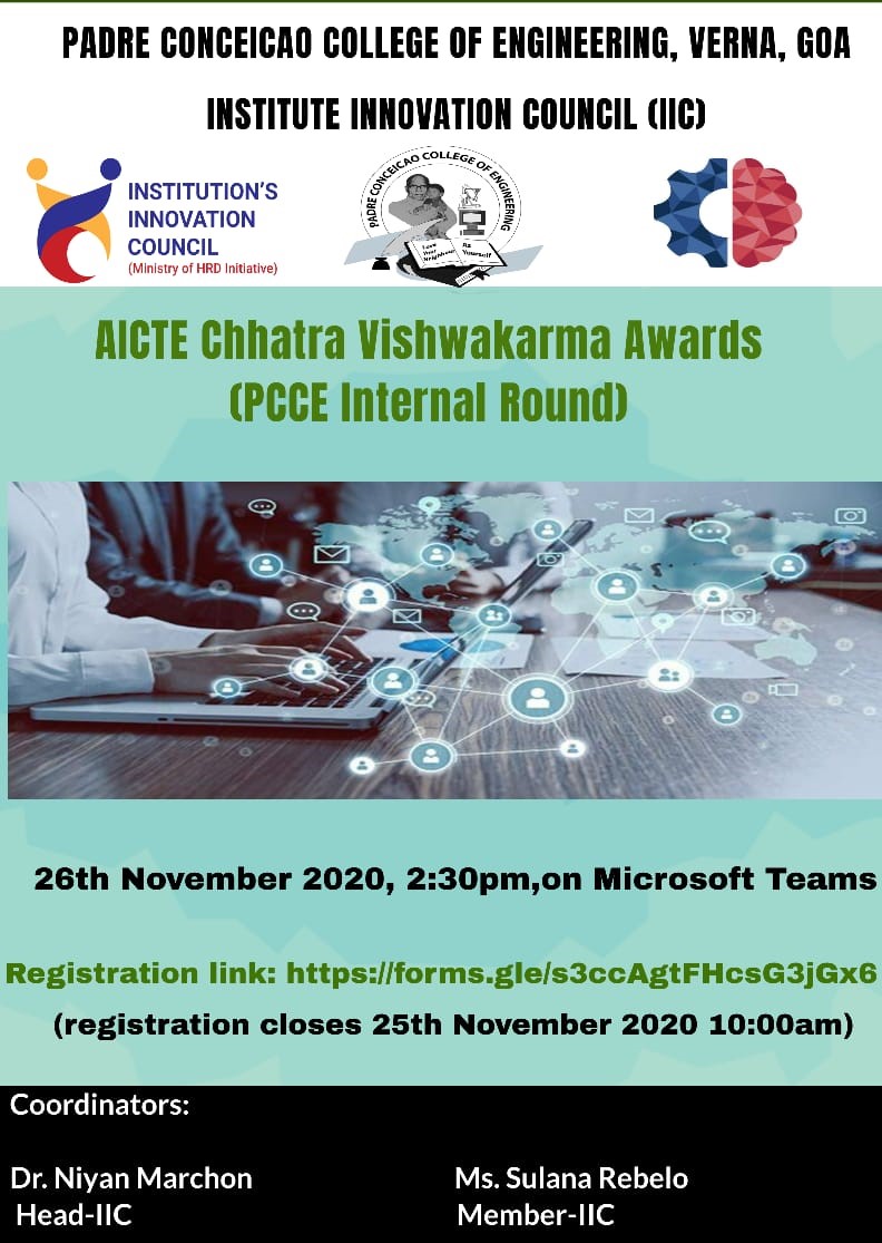 Read more about the article AICTE CHHATRA VISHWAKARMA AWARDS – PCCE INTERNAL ROUND