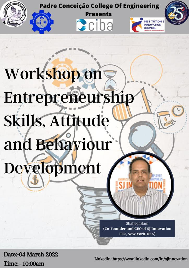 Read more about the article Workshop on Entrepreneurship Skill, Attitude and Behaviour Development by Shaheed Islam